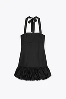 MINI DRESS WITH BUBBLE HEM
