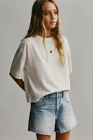 SHORT EN DENIM STRASS