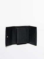 Compact nappa leather wallet