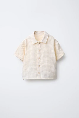 CHEMISE TEXTURÉE À CARREAUX