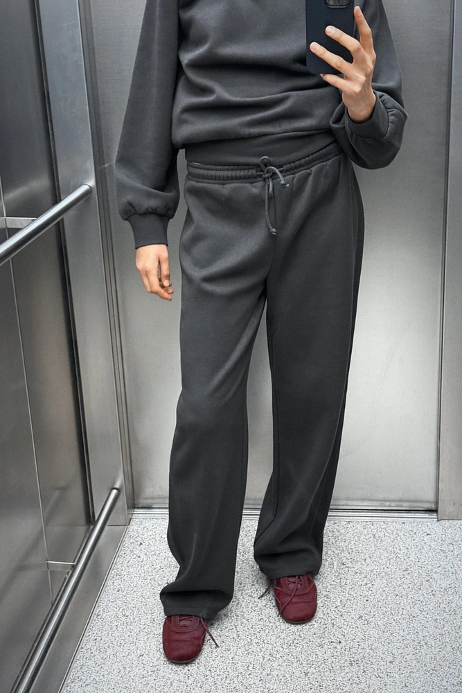 PANTALON DROIT EN MOLLETON