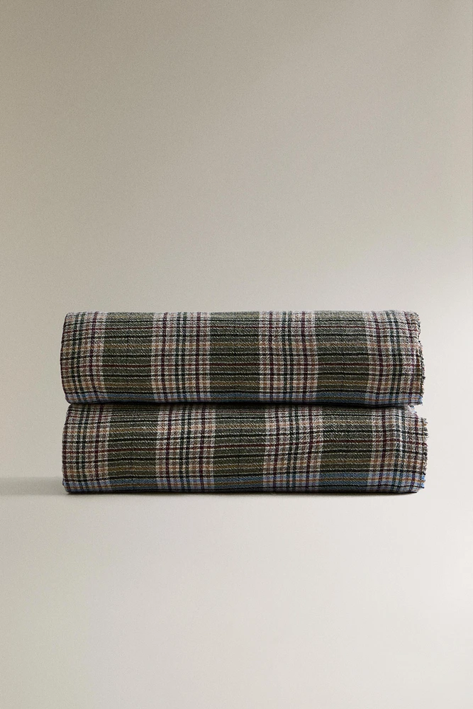 PLAID LAINE CARREAUX