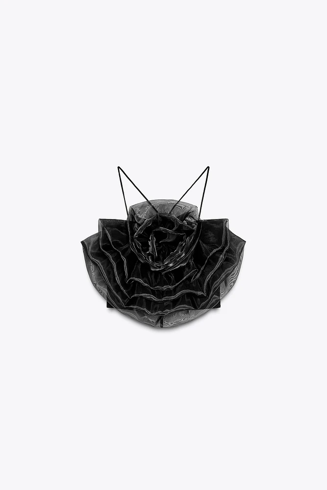 TOP ORGANZA FLEUR
