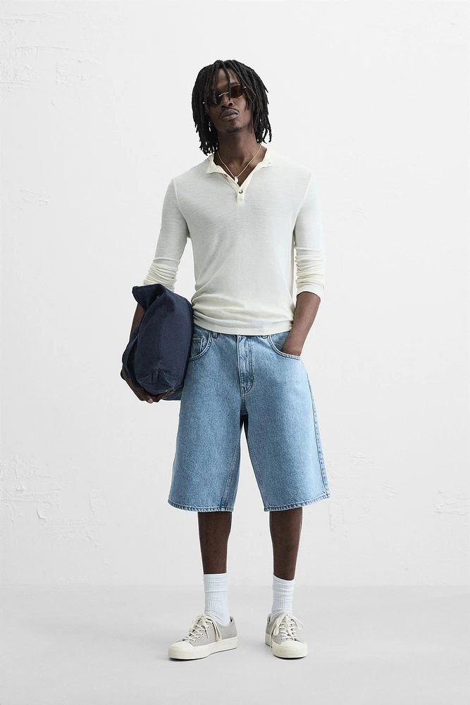 BERMUDA EN DENIM BAGGY FIT