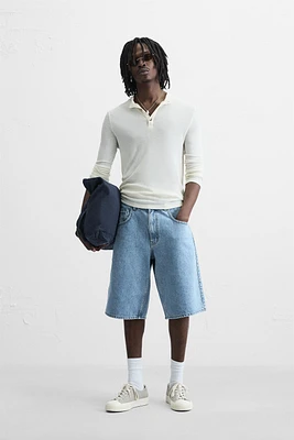 BERMUDA EN DENIM BAGGY FIT