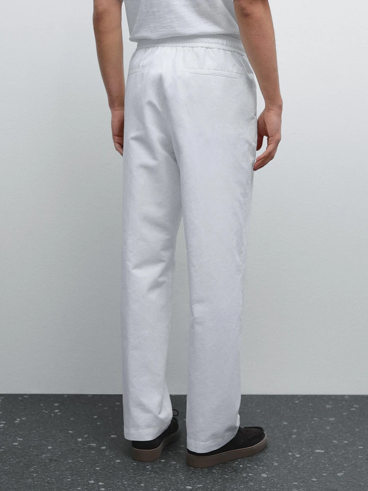 Pantalon de jogging en coton mélangé