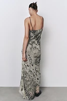 LONG PRINTED DRESS