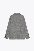 STRIPED LINEN BLEND SHIRT ZW COLLECTION