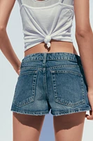 SHORT MICRO EN JEAN TRF TAILLE NORMALE