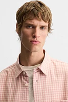 CHEMISE À CARREAUX EN COTON