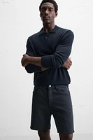 REGULAR FIT DENIM SHORTS