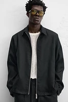 100% LINEN OVERSHIRT