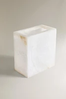 ALABASTER BATHROOM TRASH CAN