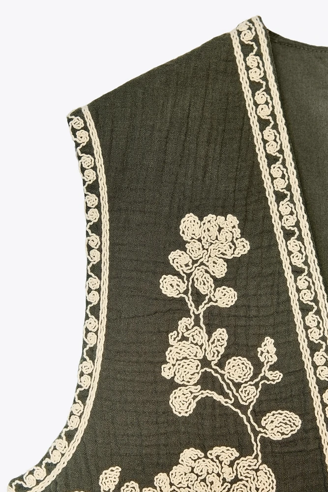 EMBROIDERED VEST