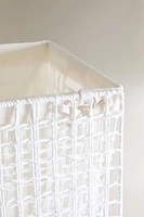 PANIER À LINGE AVEC TISSU INTÉRIEUR