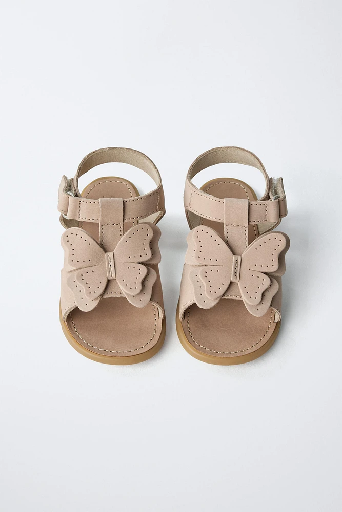 SANDALES PAPILLON EN CUIR BAREFOOT