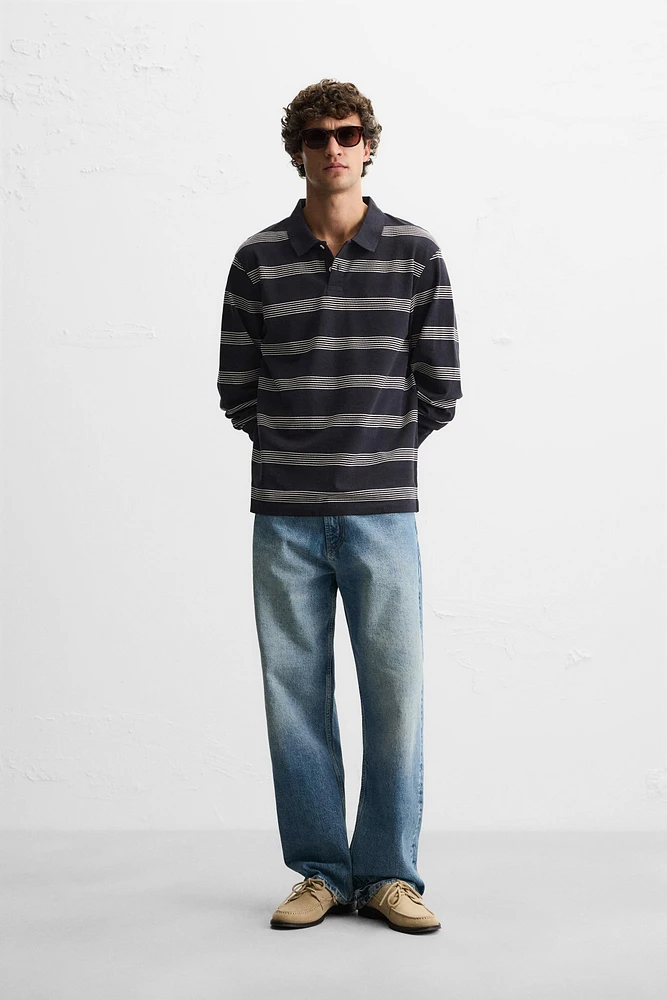 POLO PIQUÉ RAYURES