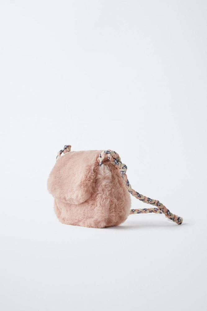 SOFT FAUX FUR CROSSBODY BAG