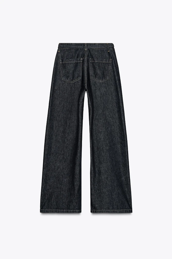 Z1975 HIGH RISE BELTED BOOTCUT JEANS