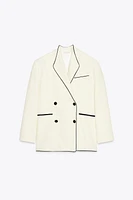 ZW COLLECTION CONTRAST TRIM BLAZER