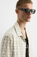 GEOMETRIC EMBROIDERED SHIRT