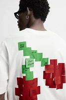 MUSICAL NOTE EMBROIDERED T-SHIRT