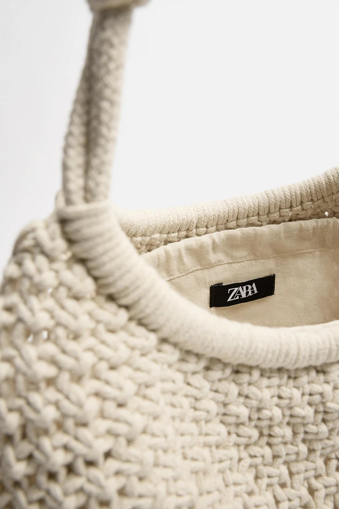 SAC CABAS EN MACRAMÉ
