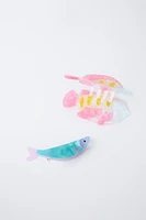 PACK OF TWO FISH HAIR CLIPS