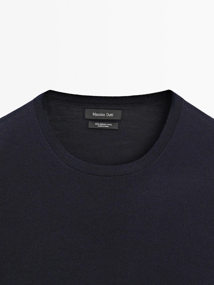 Pull en maille 100 % laine mérinos