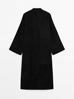 Kimono long en cuir et daim - Limited Edition