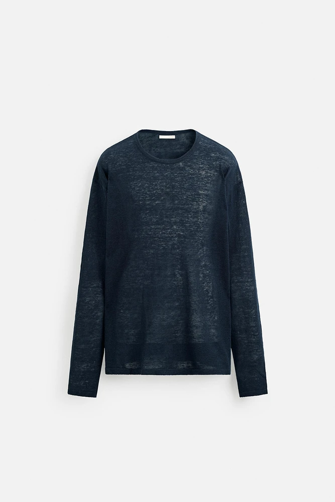 100% LINEN SWEATER