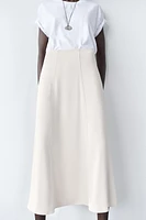 CREPE MIDI SKIRT