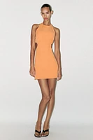 HALTER CUT OUT MINI DRESS