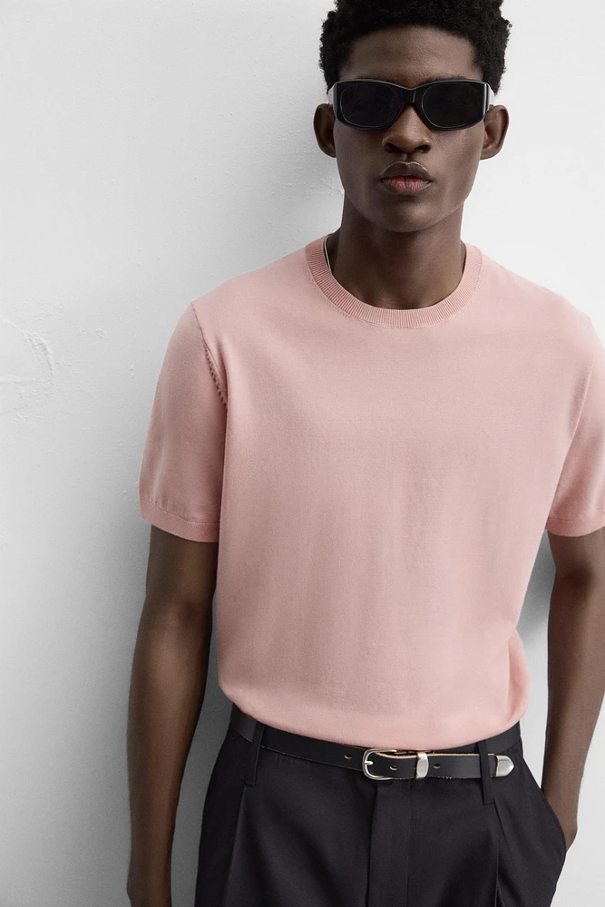 T-SHIRT EN MAILLE