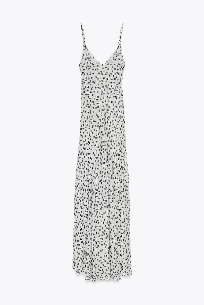 POLKA DOT MAXI DRESS