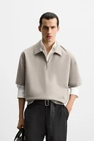 TECHNICAL ZIP POLO SHIRT