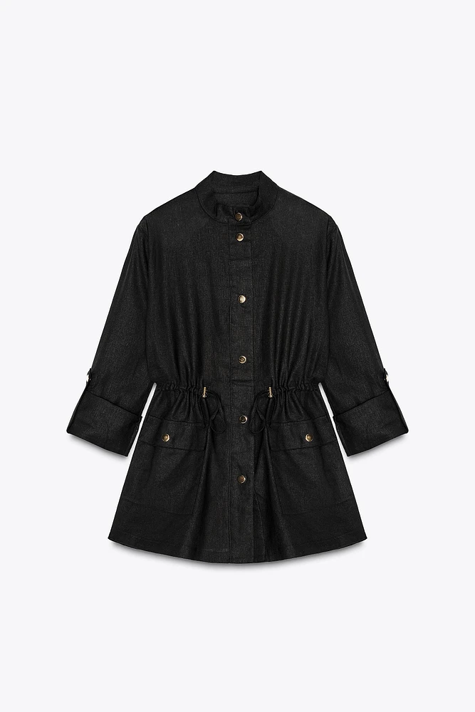 LINEN SAFARI SHIRT
