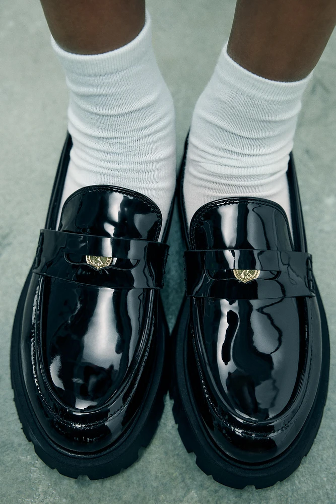 TREADED SOLE LOAFERS