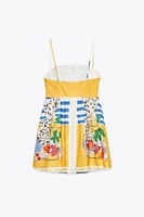 ROBE EN POPELINE IMPRIMÉE FRUITS
