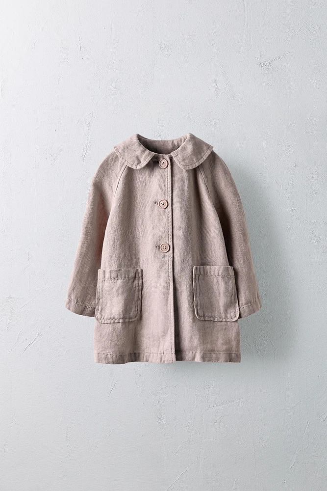 YEARS/ LIMITED EDITION 100% LINEN TRENCH COAT