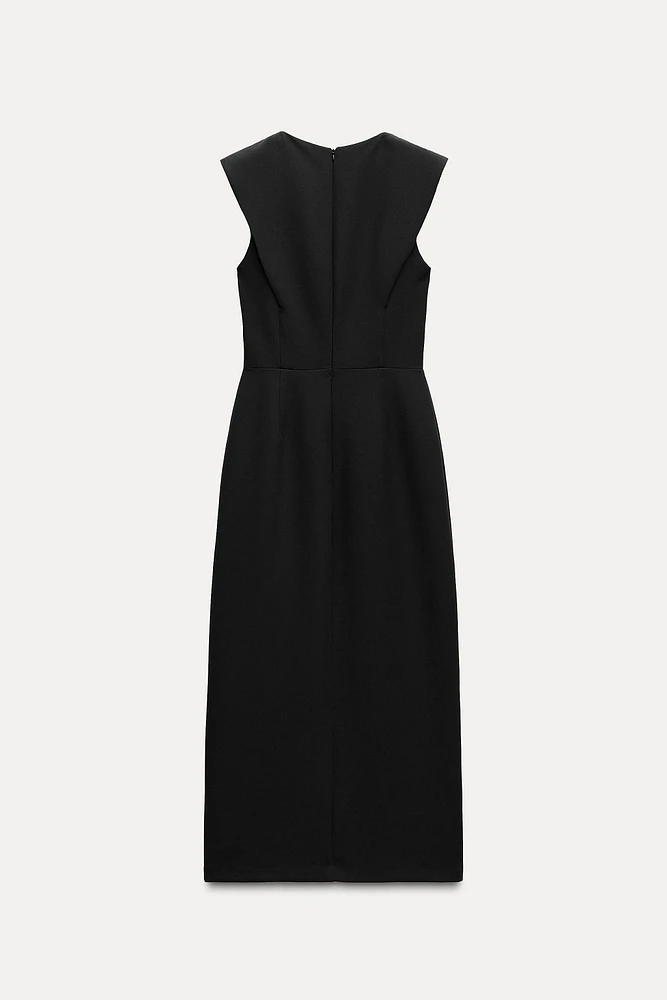 CREPE MIDI DRESS