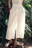 PANTALON JUPE-CULOTTE CEINTURE