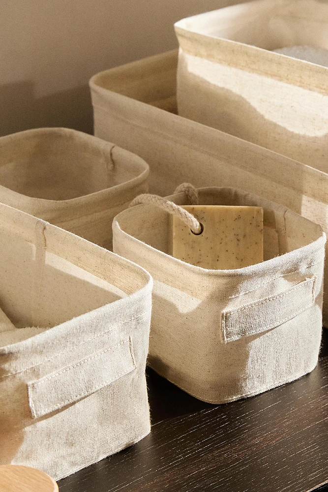 LINEN ORGANIZER BASKET