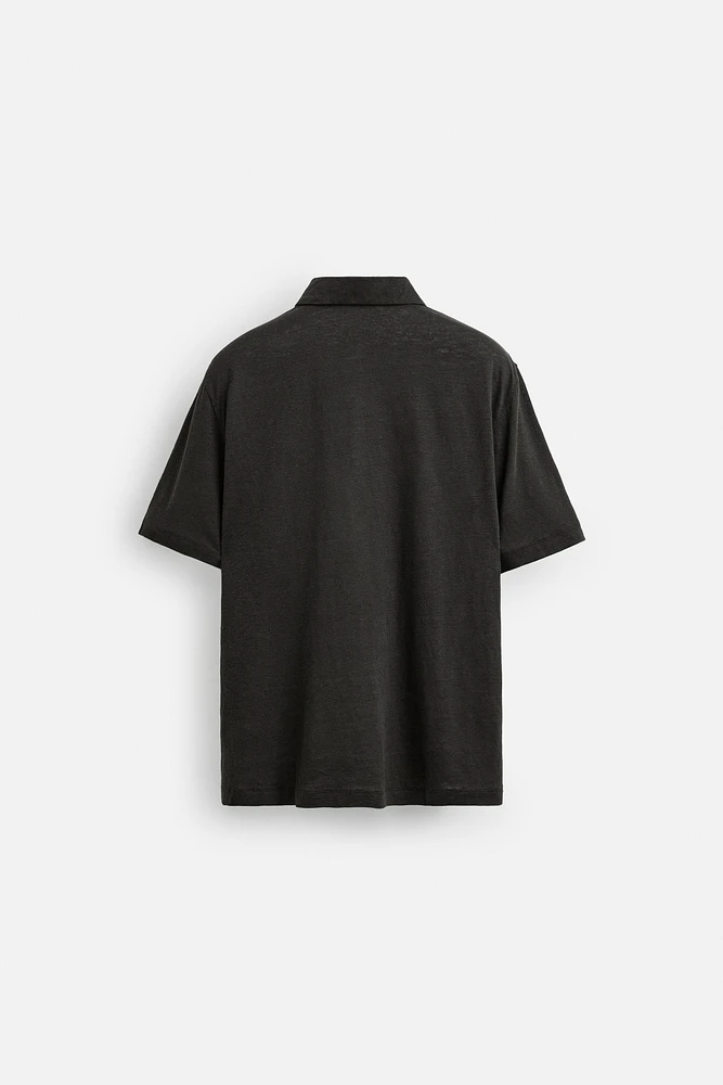 POLO MÉLANGE DE LIN