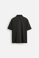LINEN BLEND POLO SHIRT