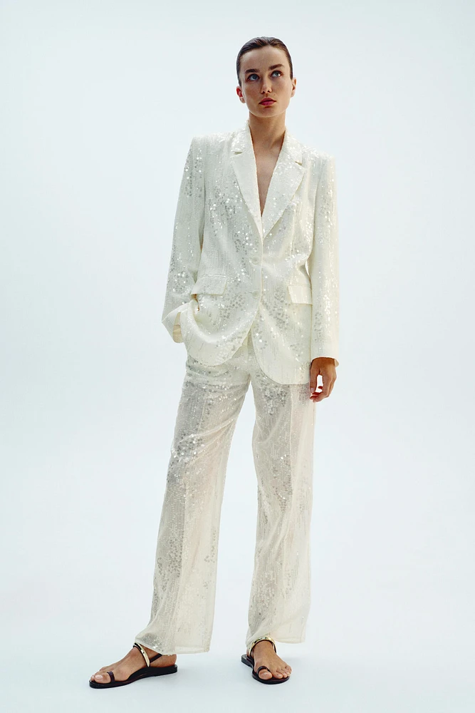 SEQUIN LONG BLAZER
