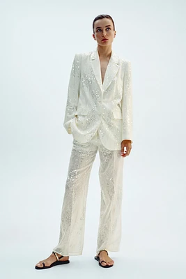 SEQUIN LONG BLAZER