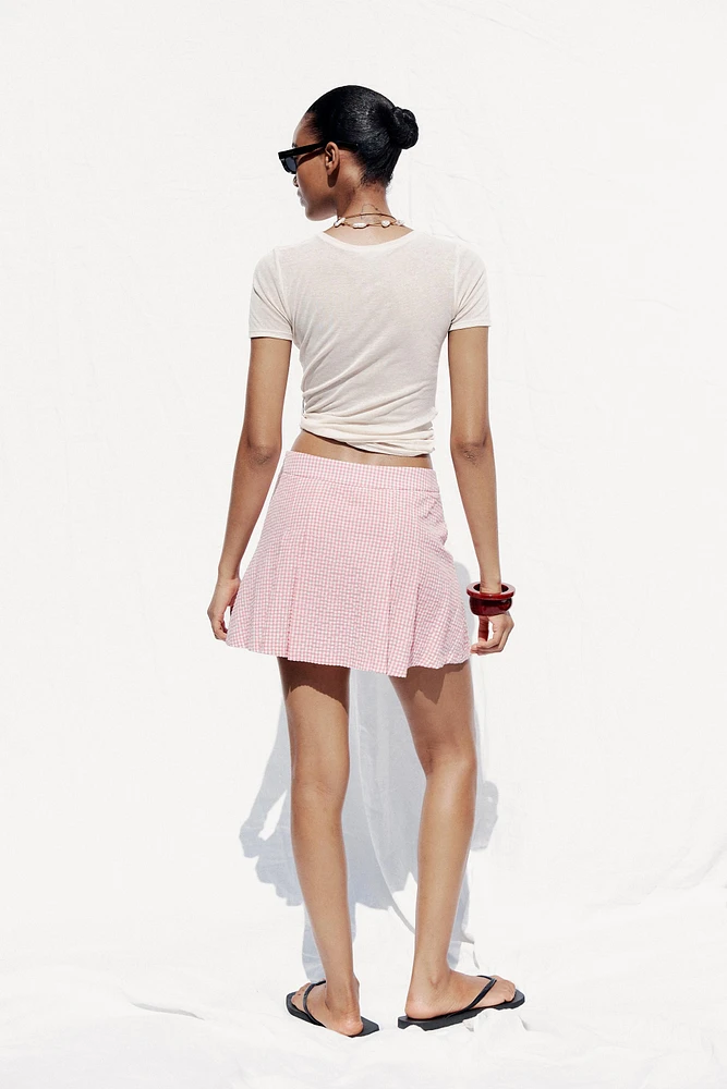 JUPE-CULOTTE À CARREAUX VICHY