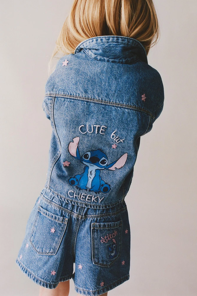 VESTE EN DENIM BRODERIE LILO & STITCH © DISNEY