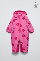 WATER REPELLENT AND WINDPROOF FLORAL HOODED SNOW SUIT SKI COLLECTION